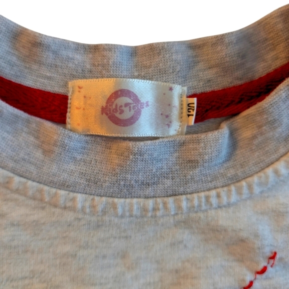 Kids Tales Graphic Long Sleeve Shirt Gray And Pink Cotton Size 6-7 - Picture 4 of 4